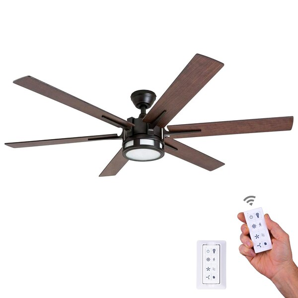 Honeywell Ceiling Fans Kaliza, 56 in. Ceiling Fan with Light & Remote